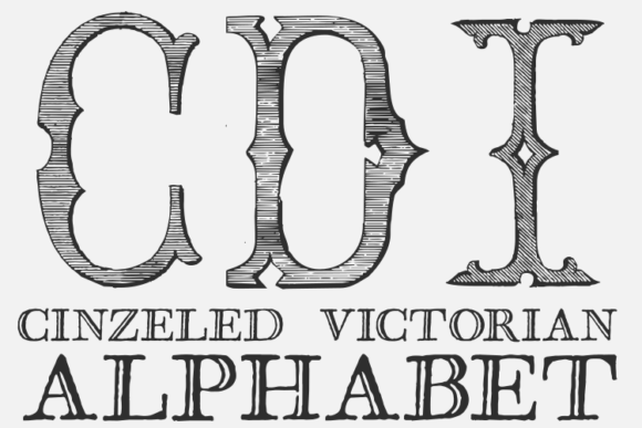 Cinzeled Victorian Alphabet: A Premium Display Typeface for Bold Branding
