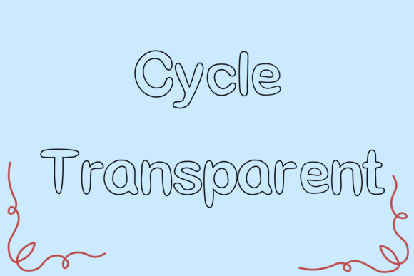 Cycle Transparent: A Simple Display Font for Modern Branding