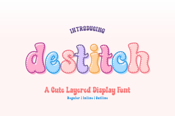 Destitch: The Playful Display Font for Bold Branding