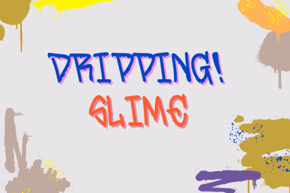 Dripping Slime: A Playful Display Font for Creative Branding