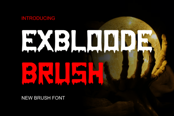 Exbloodebrush: The Bold Display Font for Handmade Brands