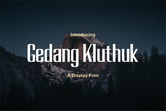 Gedang Kluthuk: The Modern Display Font That Transforms Small Business Branding