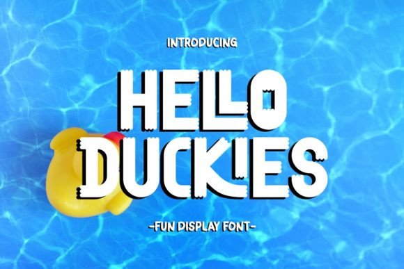 Hello Duckies: The Playful Display Typeface for Scroll-Stopping Campaigns