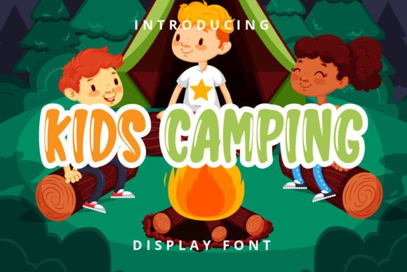 Kids Camping: A Friendly Display Font for Editorial Design