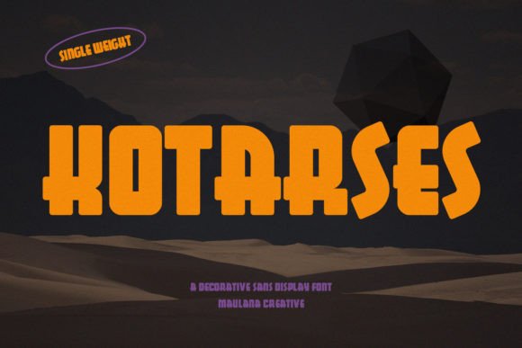 Kotarses: The Bold Display Font for Memorable Brand Identities