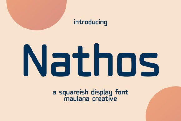 Nathos: The Playful Display Typeface for Handmade Brands