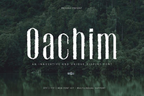 Oachim Display Font: A Grunge Typeface for Bold Branding