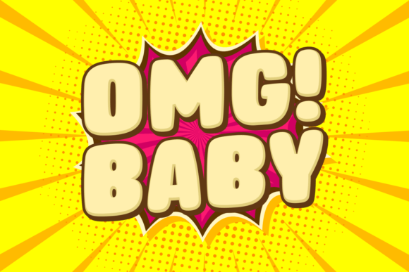 Omg Baby: A Chubby Display Font for Playful Brand Identity