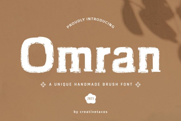 Omran Typeface: A Shiny Display Font for Modern Digital Branding