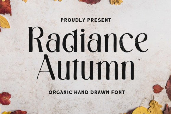 Radiance Autumn: A Hand-Drawn Display Font for Editorial Design