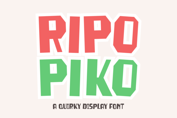 Ripo Piko: The Whimsical Display Font for Playful Branding Projects