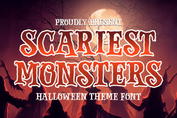 Scariest Monsters: A Quirky Display Font for Editorial Design