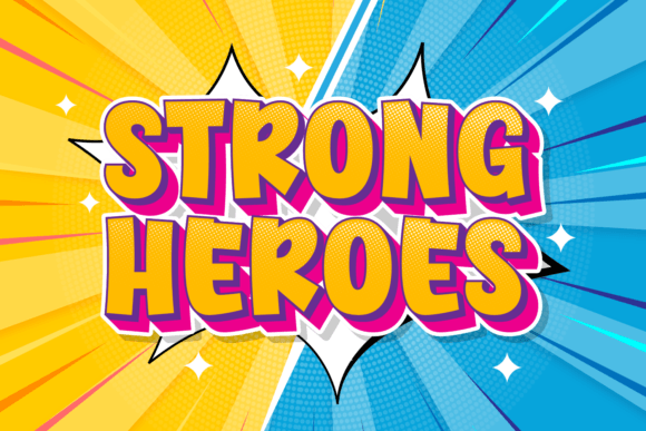 Strong Heroes: The Bold Typeface for Standout Branding Projects
