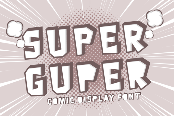 Super Guper: The Playful Display Typeface for Vibrant Editorial Design