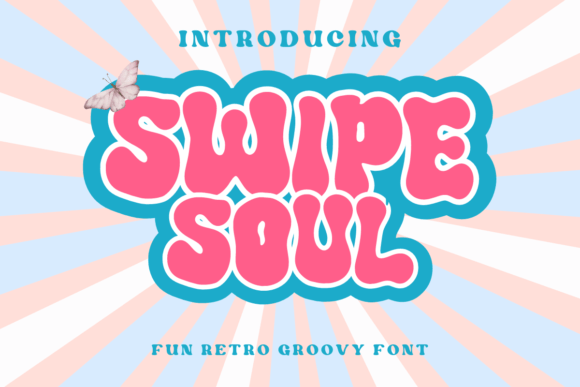 Swipe Soul: The Retro Display Typeface for Playful Editorial Design